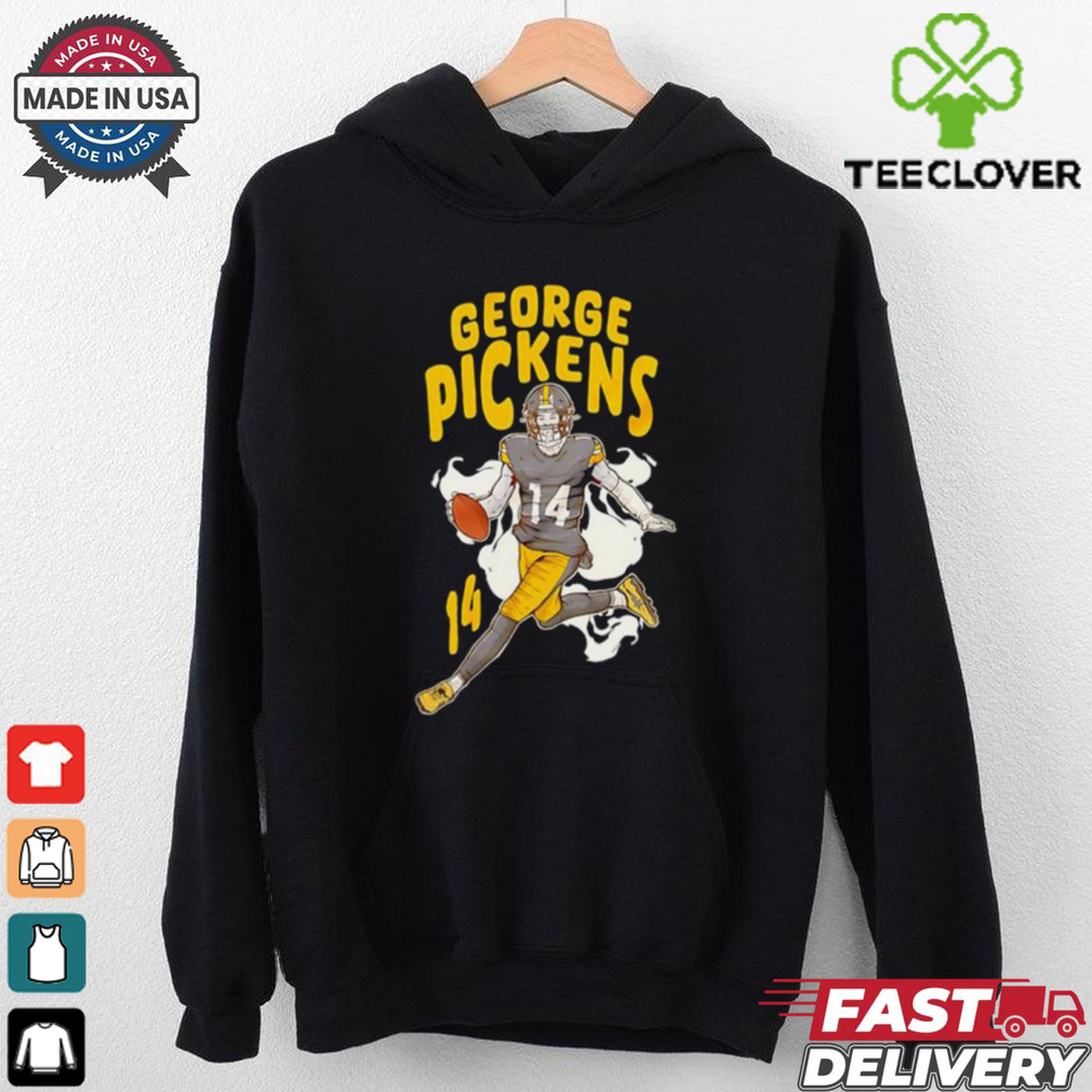 George Pickens 14 Pittsburgh Steelers football graphic shirt George Pickens 14 Pittsburgh Steelers football graphic shirt