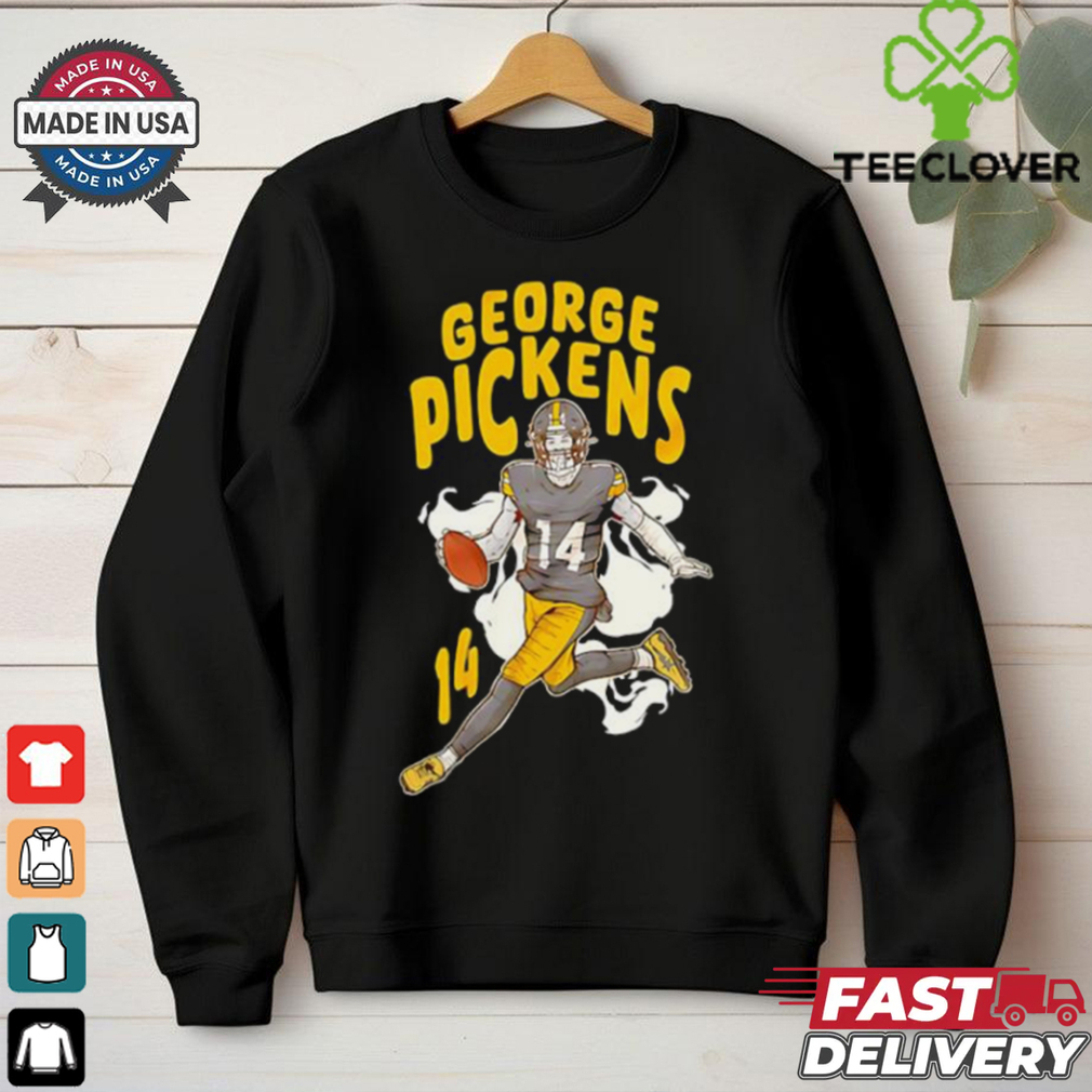 George Pickens 14 Pittsburgh Steelers football graphic shirt George Pickens 14 Pittsburgh Steelers football graphic shirt