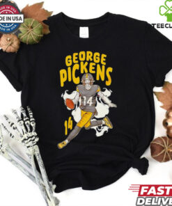 George Pickens 14 Pittsburgh Steelers football graphic shirt 2 George Pickens 14 Pittsburgh Steelers football graphic shirt