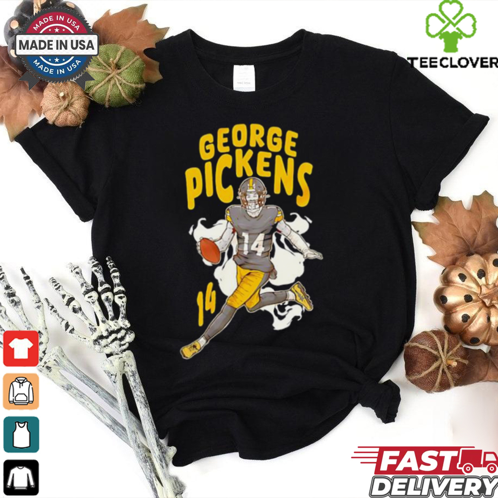 George Pickens 14 Pittsburgh Steelers football graphic shirt George Pickens 14 Pittsburgh Steelers football graphic shirt