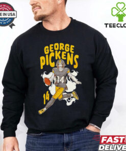 George Pickens 14 Pittsburgh Steelers football graphic shirt 3 George Pickens 14 Pittsburgh Steelers football graphic shirt