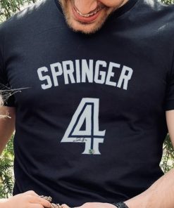 George Springer Toronto Blue Jays Autographed Fanatics Authentic Royal Alternate shirt