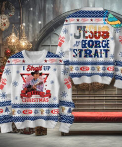 George Strait I Strait Up Christmas Ugly Sweater