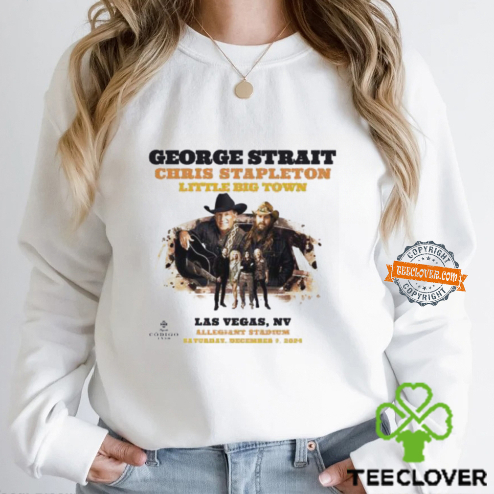 George Strait Play With Chris Stapleton And Little Big Town Poster On December 7th 2024 At Allegiant Staidum In Las Vegas NV Unisex T Shirt George Strait Play With Chris Stapleton And Little Big Town Poster On December 7th 2024 At Allegiant Staidum In Las Vegas NV Unisex T Shirt