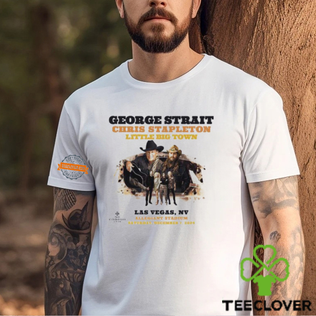 George Strait Play With Chris Stapleton And Little Big Town Poster On December 7th 2024 At Allegiant Staidum In Las Vegas NV Unisex T Shirt George Strait Play With Chris Stapleton And Little Big Town Poster On December 7th 2024 At Allegiant Staidum In Las Vegas NV Unisex T Shirt