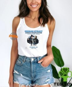 George Strait Play With Chris Stapleton And Little Big Town Poster On July 13th 2024 At Ford Field In Detroit MI Unisex T Shirt