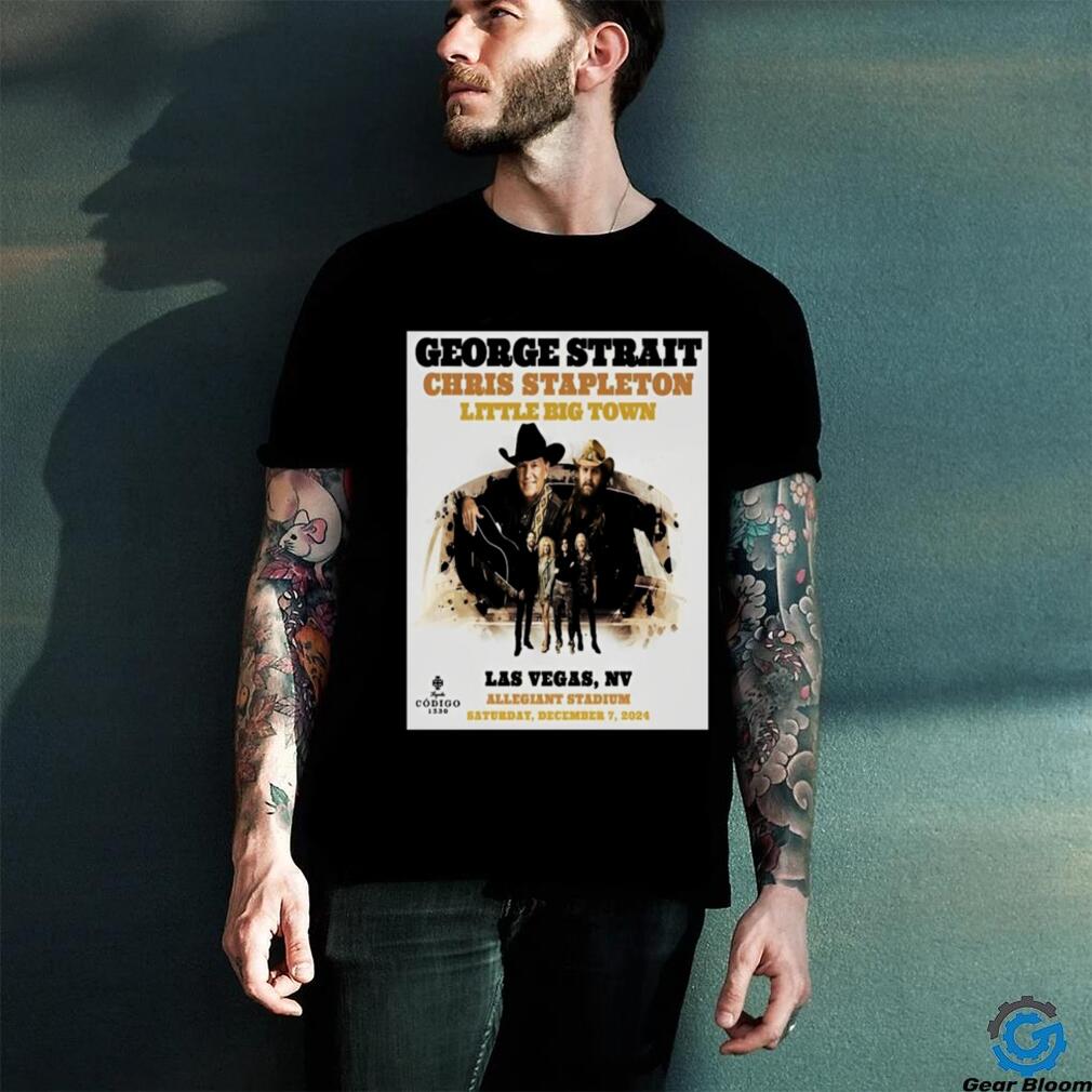 George Strait Play With Chris Stapleton And Little Big Town The King At Allegiant Staidum On December 7th 2024 shirt George Strait Play With Chris Stapleton And Little Big Town The King At Allegiant Staidum On December 7th 2024 shirt