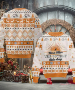 George Strait This Is Where The Cowboy Rides Away Chirstmas Gifts 2024 Xmas For Family And Friends Ugly Sweater