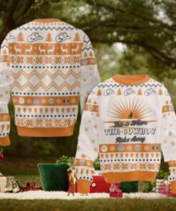George Strait This Is Where The Cowboy Rides Away Chirstmas Gifts 2024 Xmas For Family And Friends Ugly Sweater