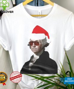 George Washington santa hat Christmas shirt