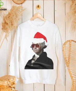 George Washington santa hat Christmas shirt