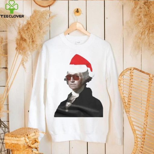 George Washington santa hat Christmas hoodie, sweater, longsleeve, shirt v-neck, t-shirt