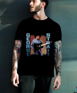 George strait 2024 black photo tour merchandise shirt