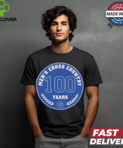 Georgetown University Men’s Cross Country 100 Years Anniversary T Shirt 1 Georgetown University Men’s Cross Country 100 Years Anniversary T Shirt