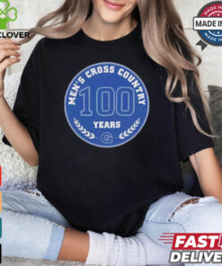 Georgetown University Men’s Cross Country 100 Years Anniversary T Shirt 2 Georgetown University Men’s Cross Country 100 Years Anniversary T Shirt