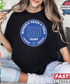 Georgetown Women’s Track & Field Country 100 Years Anniversary T Shirt 2 Georgetown Women’s Track & Field Country 100 Years Anniversary T Shirt