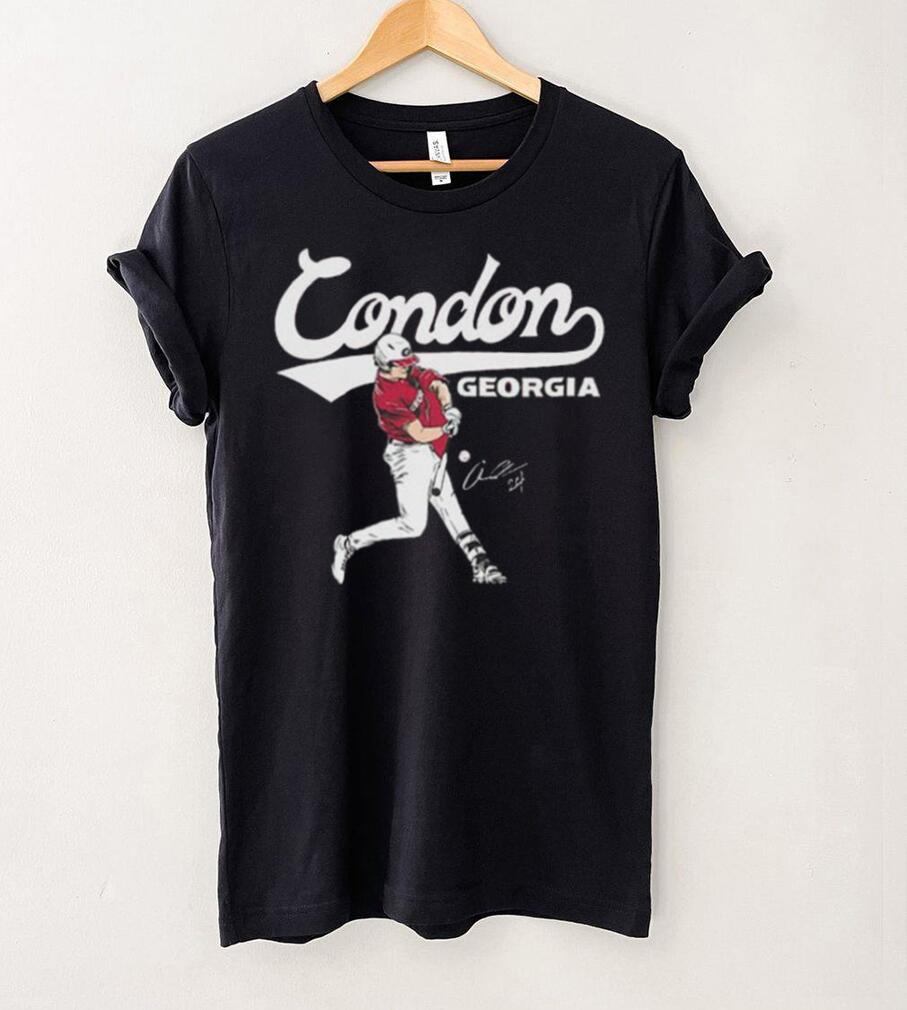 Georgia Baseball Charlie Condon Slugger Swing Signature 2024 Shirt Georgia Baseball Charlie Condon Slugger Swing Signature 2024 Shirt