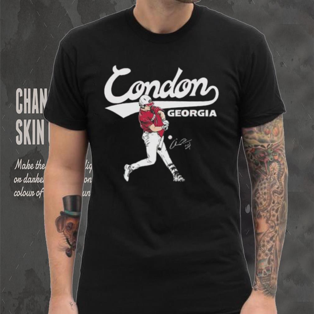 Georgia Baseball Charlie Condon Slugger Swing Signature 2024 Shirt Georgia Baseball Charlie Condon Slugger Swing Signature 2024 Shirt