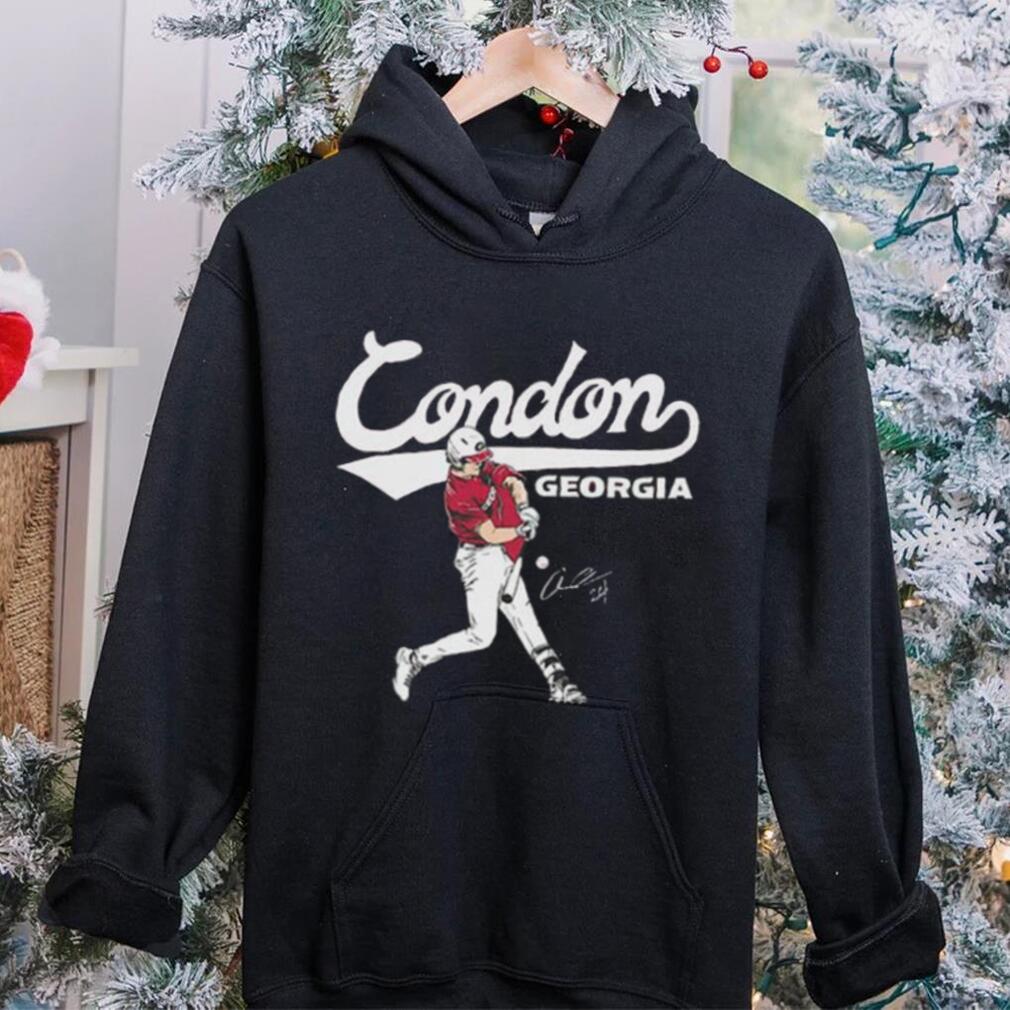 Georgia Baseball Charlie Condon Slugger Swing Signature 2024 Shirt Georgia Baseball Charlie Condon Slugger Swing Signature 2024 Shirt