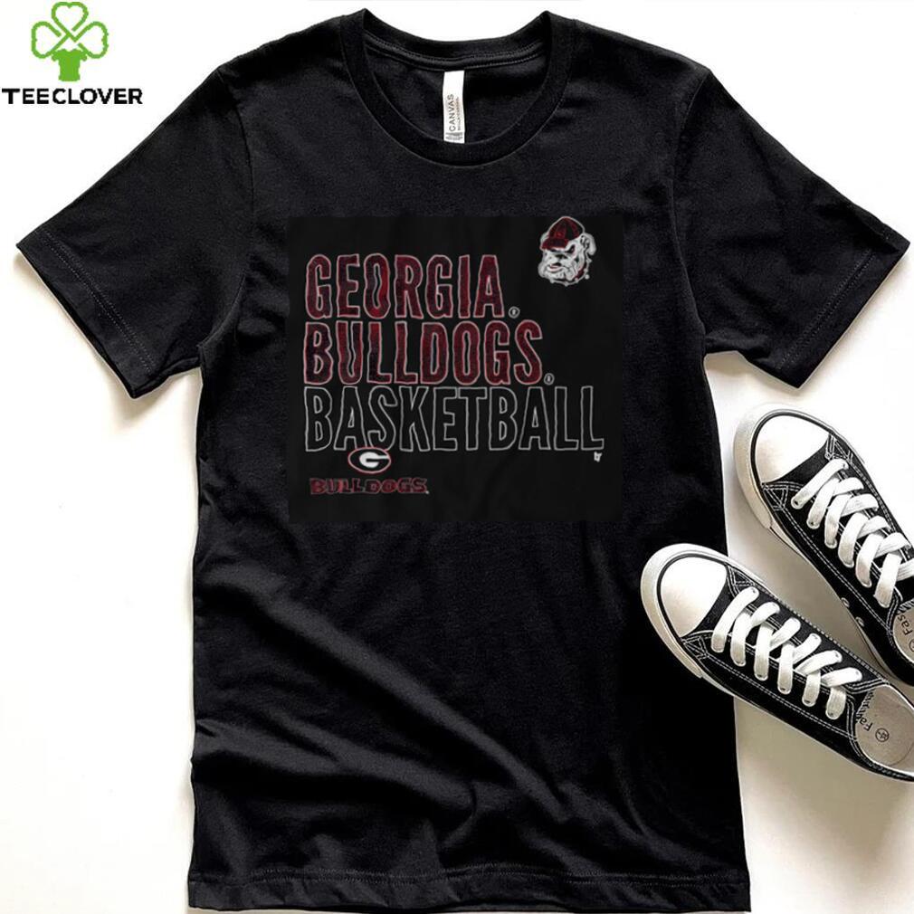 Georgia Basketball Text Logo Overlay Shirt Georgia Basketball Text Logo Overlay Shirt