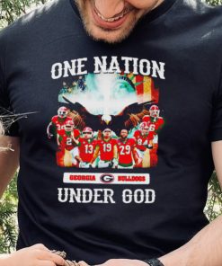 Georgia Bulldog one nation under God American flag shirt