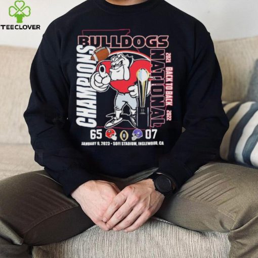 Georgia Bulldogs 2021 2022 Back To Back CFP National Champions Shirt