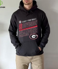 Georgia Bulldogs 2022 SEC East Division Football Champions Slanted Knockout T Shirt