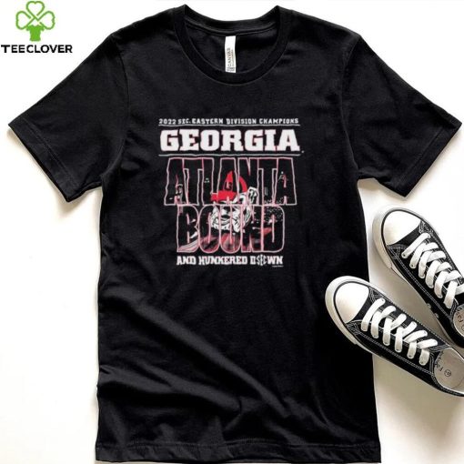 Georgia Bulldogs 2022 SEC Eastern Division Champions Atlanta Bound And Henkred Down Shirt