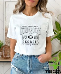 Georgia Bulldogs 2023 Capital One Orange Bowl Champions Score hoodie, sweater, longsleeve, shirt v-neck, t-shirt