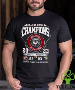 Georgia Bulldogs 2023 Orange Bowl Champs T Shirt