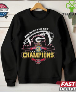 Georgia Bulldogs 2024 Kings Of The Sec Champions T Shirt