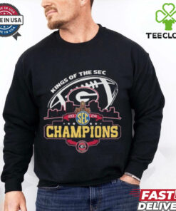 Georgia Bulldogs 2024 Kings Of The Sec Champions T Shirt