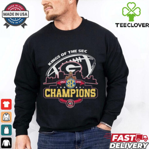 Georgia Bulldogs 2024 Kings Of The Sec Champions T Shirt