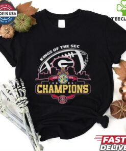 Georgia Bulldogs 2024 Kings Of The Sec Champions T Shirt