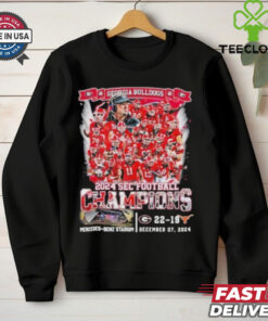 Georgia Bulldogs 2024 SEC Football Champions Vintage Stadium 22 19 Texas Shirt