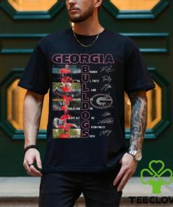 Georgia Bulldogs 2024 Times Starting Line Up T Shirt