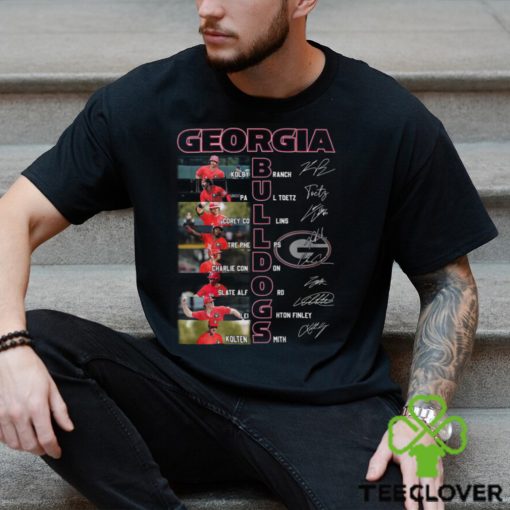 Georgia Bulldogs 2024 Times Starting Line Up T Shirt