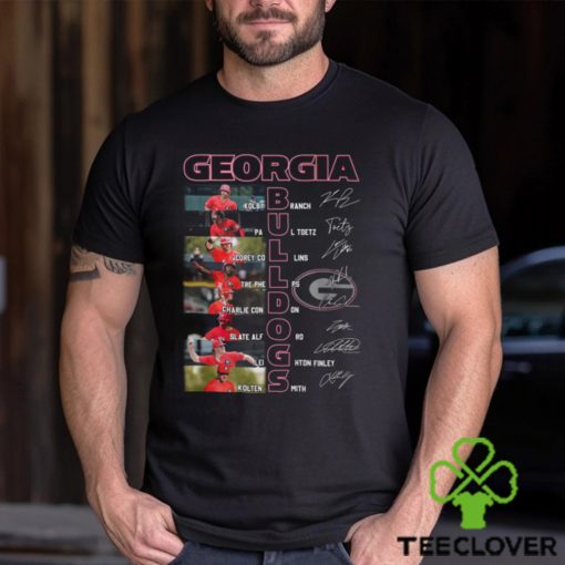 Georgia Bulldogs 2024 Times Starting Line Up T Shirt