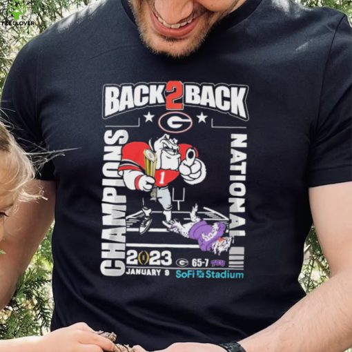 Georgia Bulldogs Back 2 Back CFP National Champions 2023 Shirt