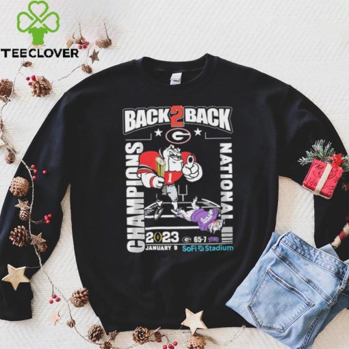 Georgia Bulldogs Back 2 Back CFP National Champions 2023 Shirt