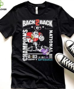 Georgia Bulldogs Back 2 Back CFP National Champions 2023 Shirt