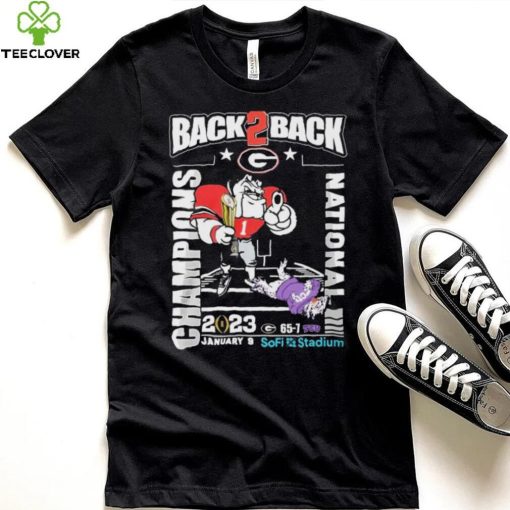 Georgia Bulldogs Back 2 Back CFP National Champions 2023 Shirt