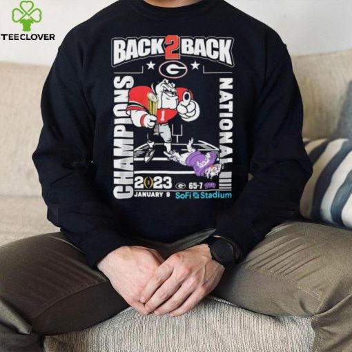 Georgia Bulldogs Back 2 Back CFP National Champions 2023 Shirt