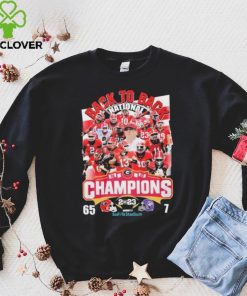 Georgia Bulldogs Back 2 Back CFP National Champions 65 7 TCU Shirt