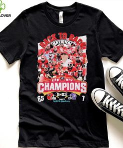 Georgia Bulldogs Back 2 Back CFP National Champions 65 7 TCU Shirt