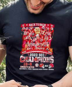 Georgia Bulldogs Back to back 2022 2023 SEC Champions 13 0 undefeated shirt