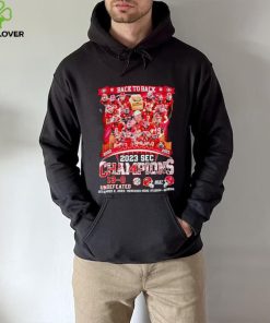 Georgia Bulldogs Back to back 2022 2023 SEC Champions 13 0 undefeated hoodie, sweater, longsleeve, shirt v-neck, t-shirt