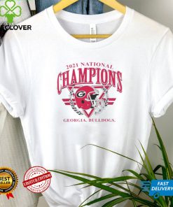 Georgia Bulldogs Champion College Football Playoff 2021 National Champions Helmet T Shirt