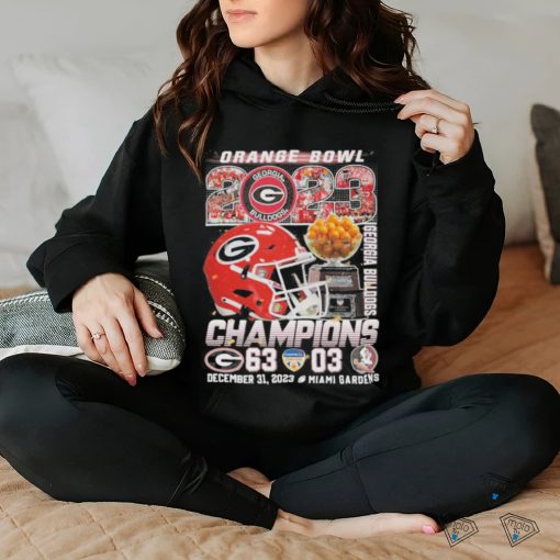 Georgia Bulldogs Champions The Capital One Orange Bowl 2023 Shirt