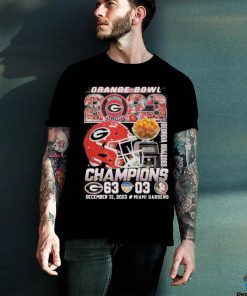Georgia Bulldogs Champions The Capital One Orange Bowl 2023 Shirt